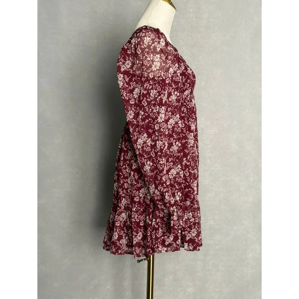 Allison + Kelly Floral V-Neck Dress Junior Girls (Teen/Tweens) Medium NEW